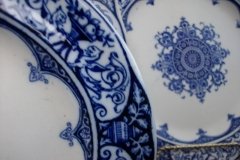 WEDGWOOD QUEEN CHARLOTTE- OVAL SERVING PLATE 8 7/8"    .....   http://jaapiesfinechinastore.com