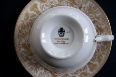 WEDGWOOD FLORENTINE GOLD- CUP & SAUCER   .....   http://jaapiesfinechinastore.com