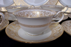 WEDGWOOD FLORENTINE GOLD- CUP & SAUCER   .....   https://www.jaapiesfinechinastore.com