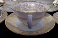 WEDGWOOD FLORENTINE GOLD- CUP & SAUCER   .....   https://www.jaapiesfinechinastore.com