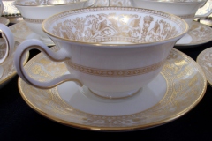 WEDGWOOD FLORENTINE GOLD- CUP & SAUCER   .....   https://www.jaapiesfinechinastore.com