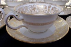 WEDGWOOD FLORENTINE GOLD- CUP & SAUCER   .....   http://jaapiesfinechinastore.com