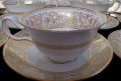 WEDGWOOD FLORENTINE GOLD- CUP & SAUCER   .....   http://jaapiesfinechinastore.com