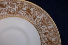 WEDGWOOD FLORENTINE GOLD- CUP & SAUCER   .....   http://jaapiesfinechinastore.com