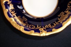 WEIMAR KATHARINA 20003 COBALT & GILT- BERRY BOWL   .....   http://jaapiesfinechinastore.com