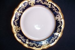 WEIMAR KATHARINA 20003 COBALT & GILT- BREAD & BUTTER PLATE  .....   http://jaapiesfinechinastore.com