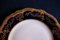 WEIMAR KATHARINA 20003 COBALT & GILT- BREAD & BUTTER PLATE  .....   http://jaapiesfinechinastore.com