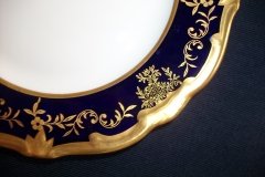 WEIMAR KATHARINA 20003 COBALT & GILT- BREAD & BUTTER PLATE  .....   http://jaapiesfinechinastore.com