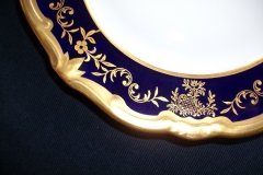 WEIMAR KATHARINA 20003 COBALT & GILT- BREAD & BUTTER PLATE  .....   http://jaapiesfinechinastore.com