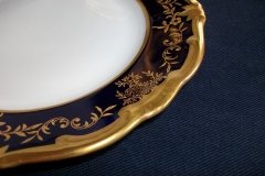 WEIMAR KATHARINA 20003 COBALT & GILT- BREAD & BUTTER PLATE  .....   http://jaapiesfinechinastore.com