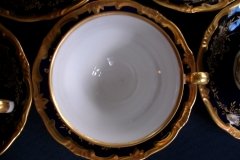WEIMAR KATHARINA 20003 COBALT & GILT- CUP & SAUCER    .....   http://jaapiesfinechinastore.com