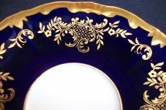 WEIMAR KATHARINA 20003 COBALT & GILT- CUP & SAUCER    .....   http://jaapiesfinechinastore.com