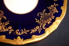 WEIMAR KATHARINA 20003 COBALT & GILT- CUP & SAUCER    .....   http://jaapiesfinechinastore.com