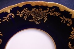 WEIMAR KATHARINA 20003 COBALT & GILT- CUP & SAUCER    .....   http://jaapiesfinechinastore.com