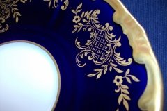 WEIMAR KATHARINA 20003 COBALT & GILT- CUP & SAUCER    .....   http://jaapiesfinechinastore.com