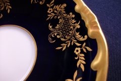 WEIMAR KATHARINA 20003 COBALT & GILT- CUP & SAUCER    .....   http://jaapiesfinechinastore.com