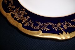 WEIMAR KATHARINA 20003 COBALT & GILT- DINNER  PLATE  .....   http://jaapiesfinechinastore.com