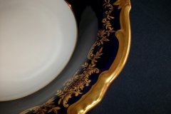 WEIMAR KATHARINA 20003 COBALT & GILT- ROUND OPEN SERVING BOWL  .....   http://jaapiesfinechinastore.com