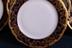 WEIMAR KATHARINA 20003 COBALT & GILT- SALAD PLATE  .....   http://jaapiesfinechinastore.com