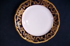 WEIMAR KATHARINA 20003 COBALT & GILT- SALAD PLATE  .....   http://jaapiesfinechinastore.com
