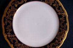 WEIMAR KATHARINA 20003 COBALT & GILT- SALAD PLATE  .....   http://jaapiesfinechinastore.com