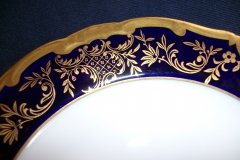 WEIMAR KATHARINA 20003 COBALT & GILT- SALAD PLATE  .....   http://jaapiesfinechinastore.com