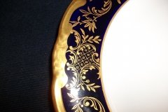 WEIMAR KATHARINA 20003 COBALT & GILT- SALAD PLATE  .....   http://jaapiesfinechinastore.com