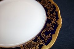 WEIMAR KATHARINA 20003 COBALT & GILT- SALAD PLATE  .....   http://jaapiesfinechinastore.com