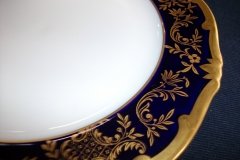 WEIMAR KATHARINA 20003 COBALT & GILT- SALAD PLATE  .....   http://jaapiesfinechinastore.com
