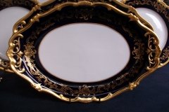 WEIMAR KATHARINA 20003 COBALT & GILT- SERVING PLATTER- 12 3/4"  .....   http://jaapiesfinechinastore.com