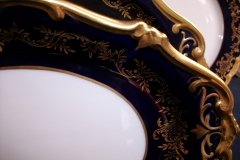 WEIMAR KATHARINA 20003 COBALT & GILT- SERVING PLATTER- 12 3/4"  .....   http://jaapiesfinechinastore.com
