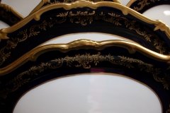 WEIMAR KATHARINA 20003 COBALT & GILT- SERVING PLATTER- 12 3/4"  .....   http://jaapiesfinechinastore.com