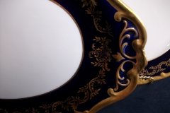 WEIMAR KATHARINA 20003 COBALT & GILT- SERVING PLATTER- 14  1/2"  .....   http://jaapiesfinechinastore.com
