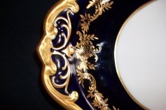 WEIMAR KATHARINA 20003 COBALT & GILT- SERVING PLATTER- 14  1/2"  .....   http://jaapiesfinechinastore.com