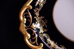 WEIMAR KATHARINA 20003 COBALT & GILT- SERVING PLATTER- 14  1/2"  .....   http://jaapiesfinechinastore.com