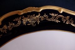 WEIMAR KATHARINA 20003 COBALT & GILT- SERVING PLATTER- 14  1/2"  .....   http://jaapiesfinechinastore.com