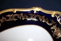 WEIMAR KATHARINA 20003 COBALT & GILT- SERVING PLATTER- 14  1/2"  .....   http://jaapiesfinechinastore.com
