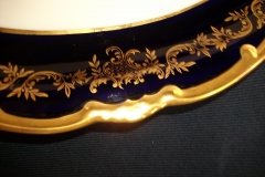 WEIMAR KATHARINA 20003 COBALT & GILT- SERVING PLATTER- 14  1/2"  .....   http://jaapiesfinechinastore.com