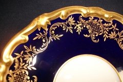 WEIMAR KATHARINA 20003 COBALT & GILT- SOUP BOWL & SAUCER    .....   http://jaapiesfinechinastore.com