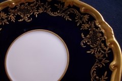 WEIMAR KATHARINA 20003 COBALT & GILT- SOUP BOWL & SAUCER    .....   http://jaapiesfinechinastore.com