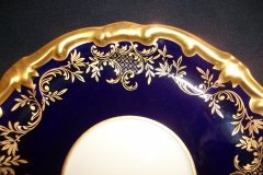 WEIMAR KATHARINA 20003 COBALT & GILT- SOUP BOWL & SAUCER    .....   http://jaapiesfinechinastore.com