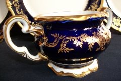 WEIMAR KATHARINA 20003 COBALT & GILT- SUGAR BOWL (NO LID)   .....   http://jaapiesfinechinastore.com