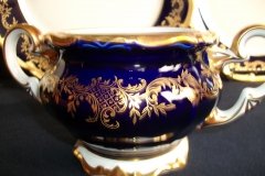 WEIMAR KATHARINA 20003 COBALT & GILT- SUGAR BOWL (NO LID)   .....   http://jaapiesfinechinastore.com