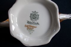 WEIMAR KATHARINA 20003 COBALT & GILT- SUGAR BOWL (NO LID)   .....   http://jaapiesfinechinastore.com