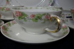 WM GUERIN WILD ROSES GARLAND- CUP & SAUCER ..... http://jaapiesfinechinastore.com
