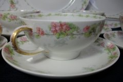 WM GUERIN WILD ROSES GARLAND- CUP & SAUCER ..... http://jaapiesfinechinastore.com