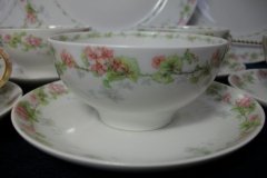 WM GUERIN WILD ROSES GARLAND- CUP & SAUCER ..... http://jaapiesfinechinastore.com