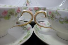 WM GUERIN WILD ROSES GARLAND- CUP & SAUCER ..... http://jaapiesfinechinastore.com
