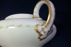WM GUERIN WILD ROSES GARLAND- COVERED SUGAR BOWL   ..... http://jaapiesfinechinastore.com