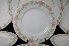 WM GUERIN WILD ROSES GARLAND- SALAD  PLATE  7  3/8" ..... http://jaapiesfinechinastore.com
